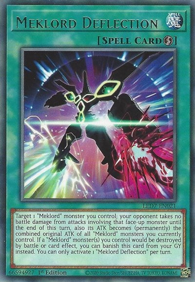 Meklord Deflection (Rare) [LED7-EN021-R]