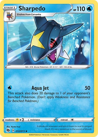 Sharpedo - 12/73 (Uncommon) [CPA-12-U]