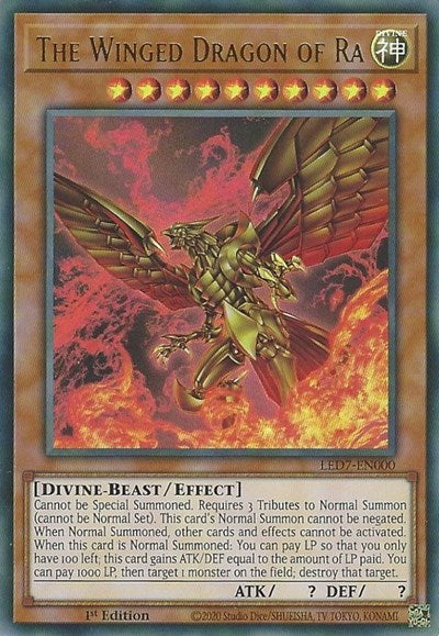The Winged Dragon of Ra (Ultra Rare) (Alternate Art) [LED7-EN000-UR-ALT]