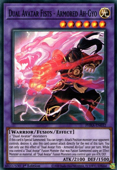 Dual Avatar Fists - Armored Ah-Gyo (Super Rare) [PHRA-EN032-SuR]