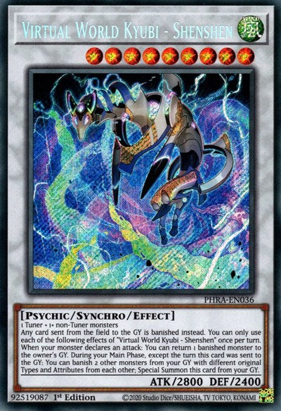 Virtual World Kyubi - Shenshen (Secret Rare) [PHRA-EN036-SeR]