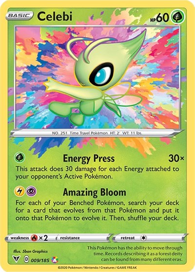 Celebi - 009/185 (Amazing Rare) [VIV-009-AR]