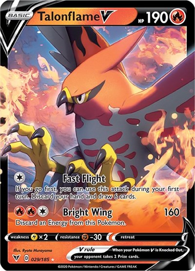 Talonflame V - 029/185 (Ultra Rare) [VIV-029-UR]