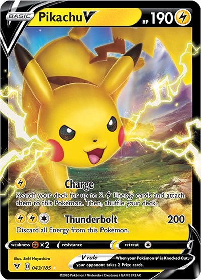 Pikachu V - 043/185 (Ultra Rare) [VIV-043-UR]