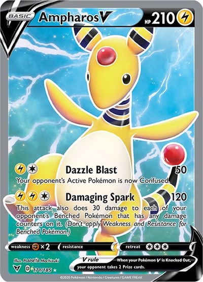 Ampharos V - 171/185 (Ultra Rare) [VIV-171-UR]