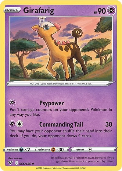 Girafarig - 065/185 (Uncommon) [VIV-065-U]