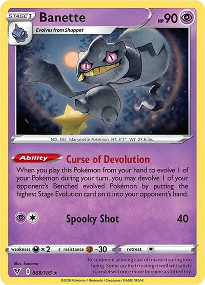 Banette - 068/185 (Rare) [VIV-068-R]