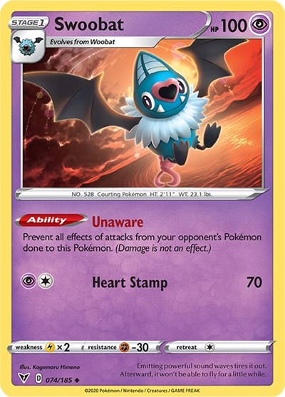 Swoobat - 074/185 (Uncommon) [VIV-074-U]