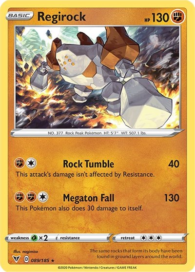 Regirock - 089/185 (Holo Rare) [VIV-089-HR]