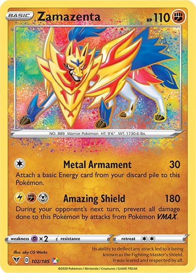 Zamazenta - 102/185 (Amazing Rare) [VIV-102-AR]