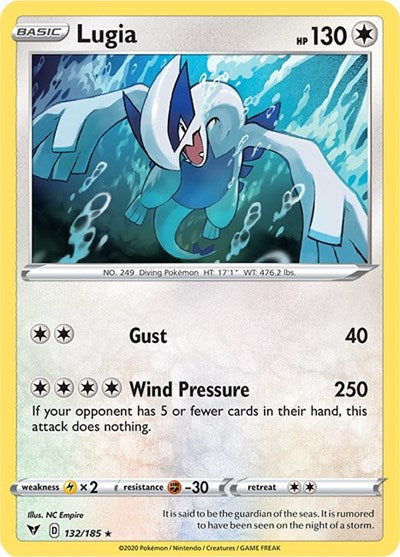 Lugia - 132/185 (Holo Rare) [VIV-132-HR]