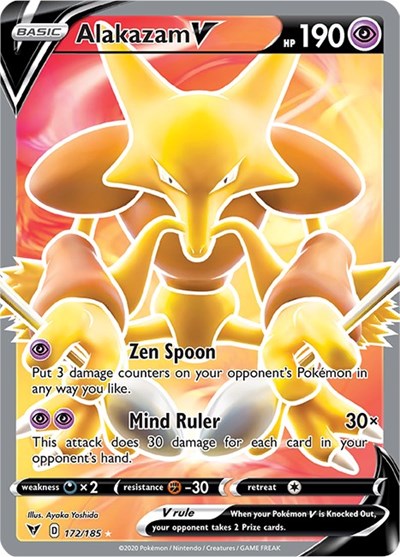 Alakazam V - 172/185 (Ultra Rare) [VIV-172-UR]