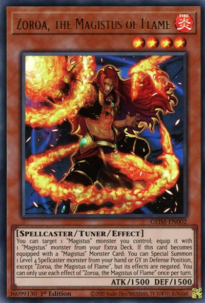 Zoroa, the Magistus of Flame (Ultra Rare) [GEIM-EN002-UR]