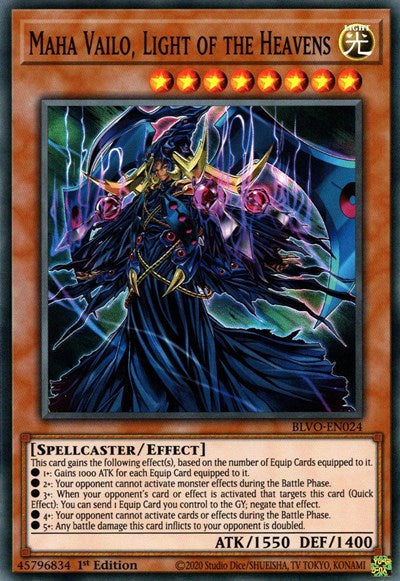 Maha Vailo, Light of the Heavens (Super Rare) [BLVO-EN024-SuR]