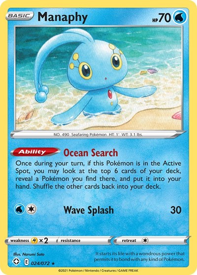 Manaphy - 024/072 (Rare) [SHF-024-R]