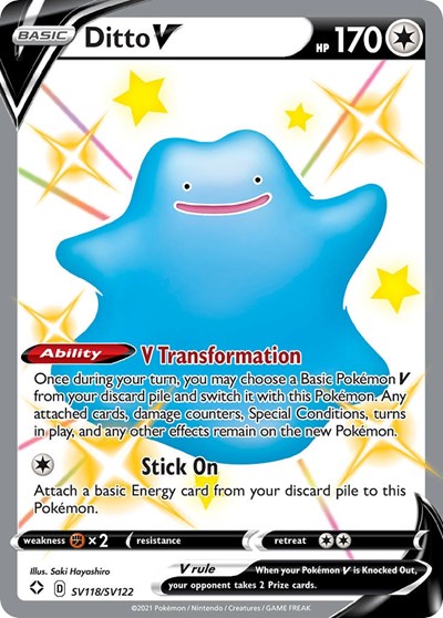 Ditto V - SV118/SV122 (Shiny Holo Rare) [SHF-SV118-SHHR]