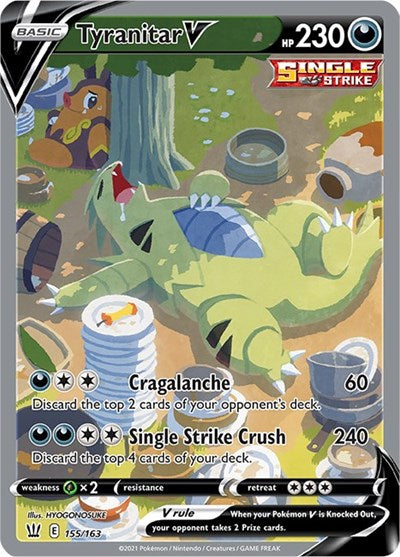 Tyranitar V - 155/163 (Ultra Rare) [BST-155-UR]