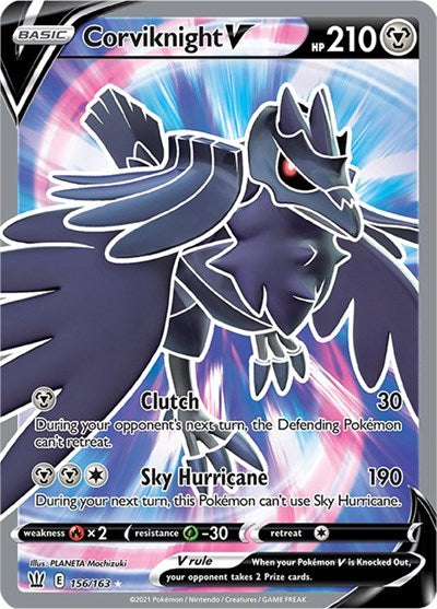 Corviknight V - 156/163 (Ultra Rare) [BST-156-UR]