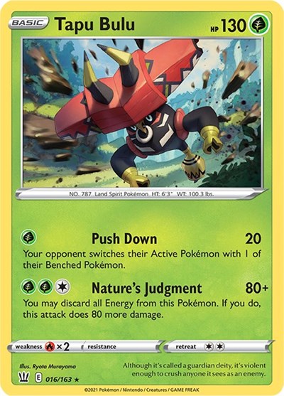 Tapu Bulu - 016/163 (Holo Rare) [BST-016-HR]