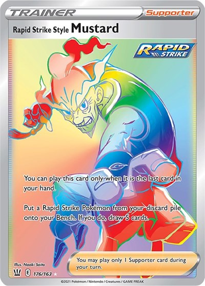 Rapid Strike Style Mustard - 176/163 (Secret Rare) [BST-176-SR]