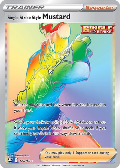 Single Strike Style Mustard - 177/163 (Secret Rare) [BST-177-SR]