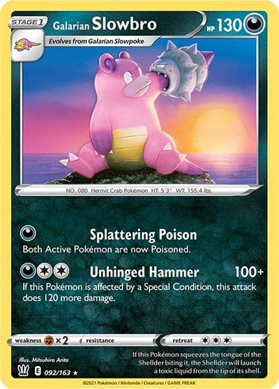 Galarian Slowbro - 092/163 (Rare) [BST-092-R]