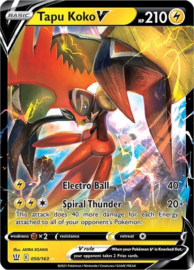 Tapu Koko V - 050/163 (Ultra Rare) [BST-050-UR]