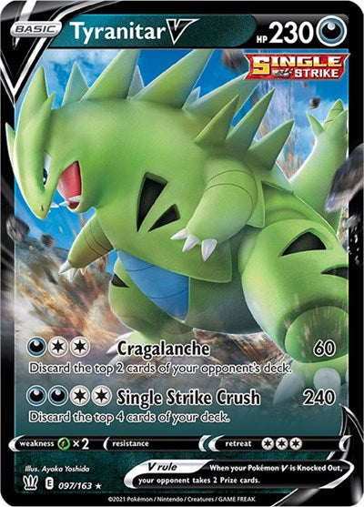 Tyranitar V - 097/163 (Ultra Rare) [BST-097-UR]