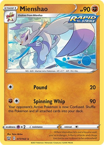 Mienshao - 077/163 (Rare) [BST-077-R]