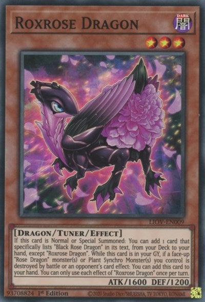 Roxrose Dragon (Super Rare) [LIOV-EN009-SuR]
