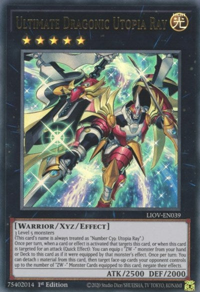 Ultimate Dragonic Utopia Ray (Ultra Rare) [LIOV-EN039-UR]