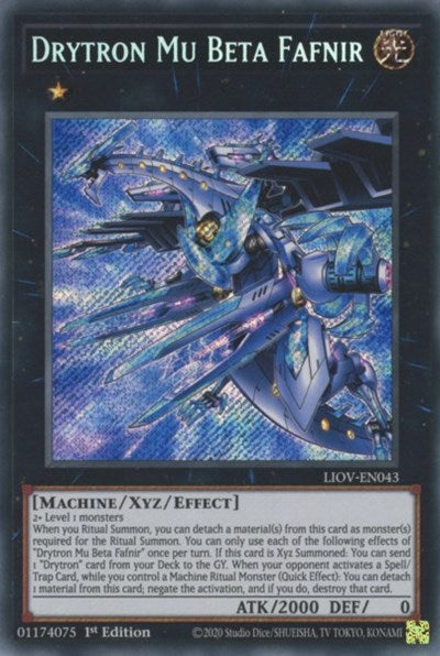 Drytron Mu Beta Fafnir (Secret Rare) [LIOV-EN043-SeR]