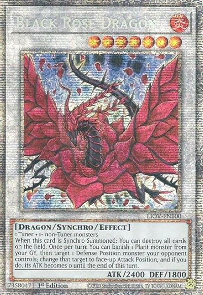 Black Rose Dragon (Starlight Rare) [LIOV-EN100-StR]