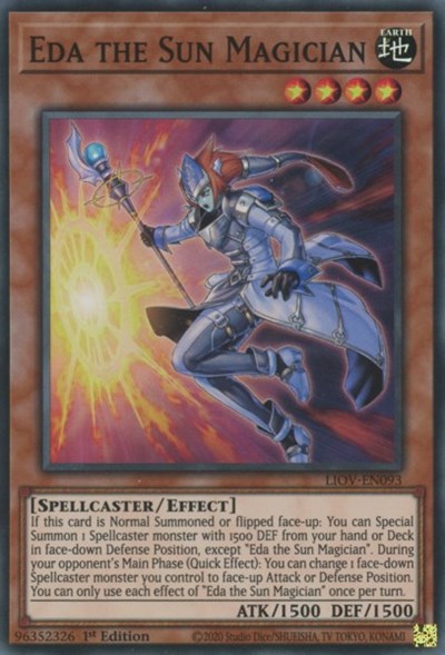 Eda the Sun Magician (Super Rare) [LIOV-EN093-SuR]