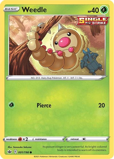 Weedle - 001/198 (Common) [CRE-001-C]