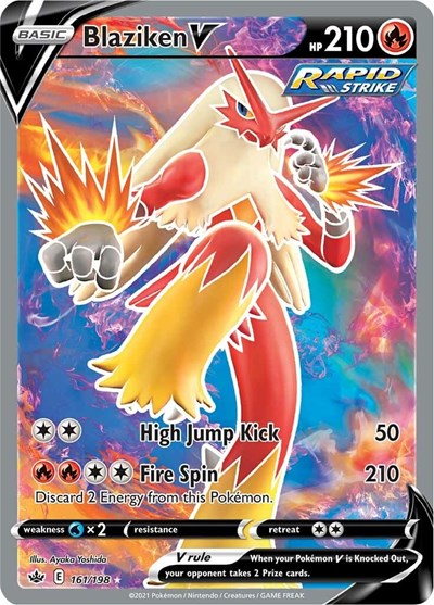 Blaziken V - 161/198 (Ultra Rare) [CRE-161-UR]