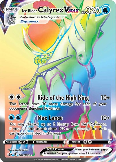 Ice Rider Calyrex VMAX - 202/198 (Secret Rare) [CRE-202-SR]