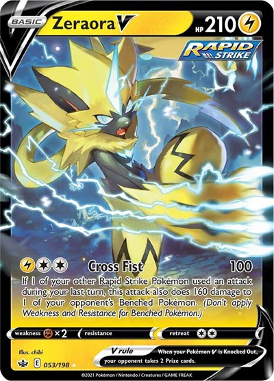 Zeraora V - 053/198 (Ultra Rare) [CRE-053-UR]