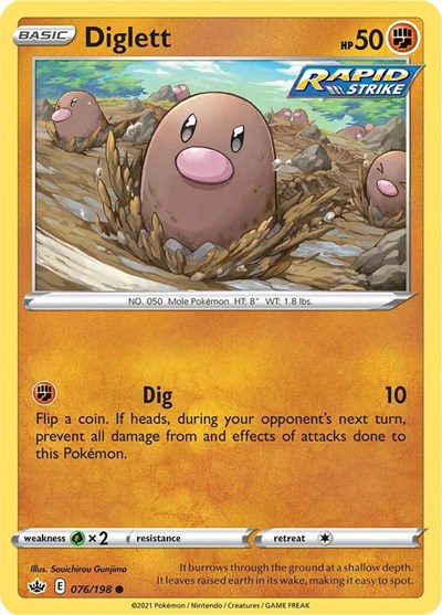 Diglett - 076/198 (Common) [CRE-076-C]