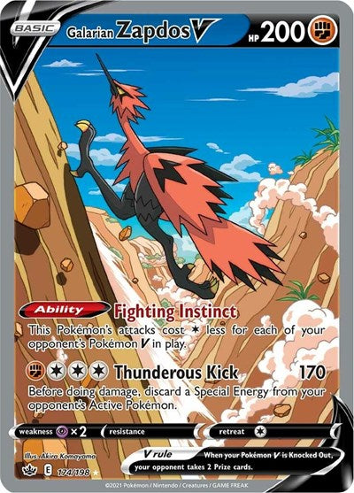 Galarian Zapdos V - 174/198 (Ultra Rare) [CRE-174-UR]