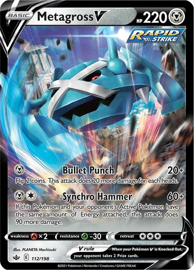 Metagross V - 112/198 (Ultra Rare) [CRE-112-UR]