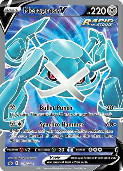 Metagross V - 181/198 (Ultra Rare) [CRE-181-UR]