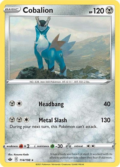 Cobalion - 114/198 (Holo Rare) [CRE-114-HR]