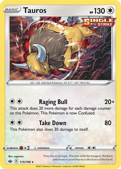 Tauros - 115/198 (Holo Rare) [CRE-115-HR]