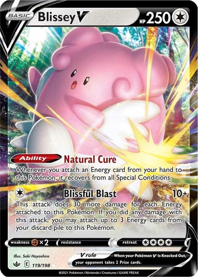 Blissey V - 119/198 (Ultra Rare) [CRE-119-UR]