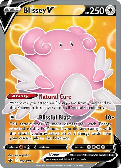 Blissey V - 182/198 (Ultra Rare) [CRE-182-UR]