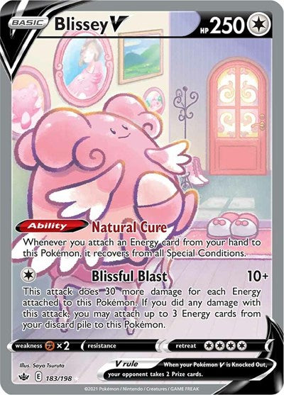 Blissey V - 183/198 (Ultra Rare) [CRE-183-UR]