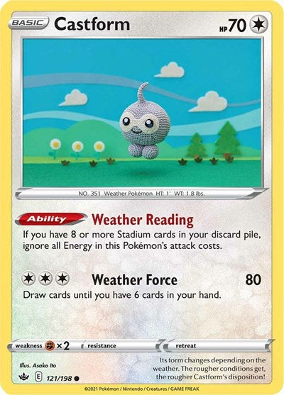 Castform - 121/198 (Common) [CRE-121-C]