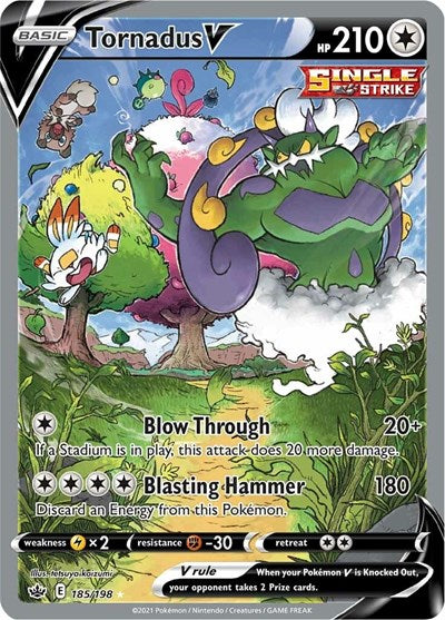 Tornadus V - 185/198 (Ultra Rare) [CRE-185-UR]