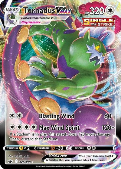 Tornadus VMAX - 125/198 (Ultra Rare) [CRE-125-UR]